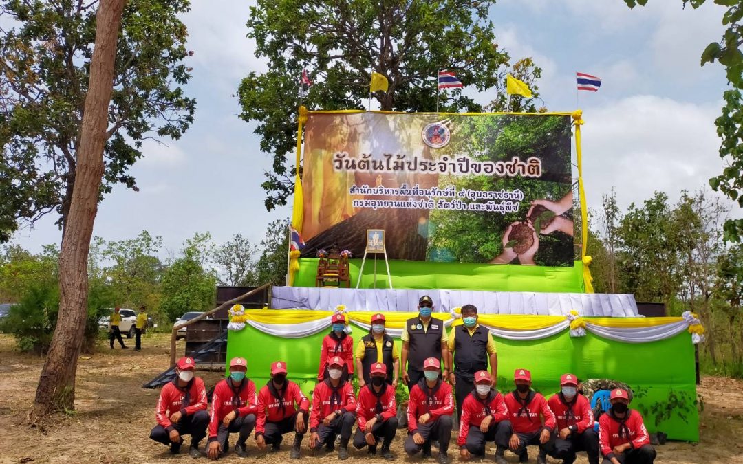 วันที่ 23 พฤษภาคม 2565 สถานีควบคุมไฟป่าบุณฑริก-ยอดมน ร่วมกิจกรรมปลูกต้นไม้ เนื่องในวันต้นไม้ประจำปีของชาติ ประจำปี 2565 ณ​ อุทยานชาติแก่งตะนะ