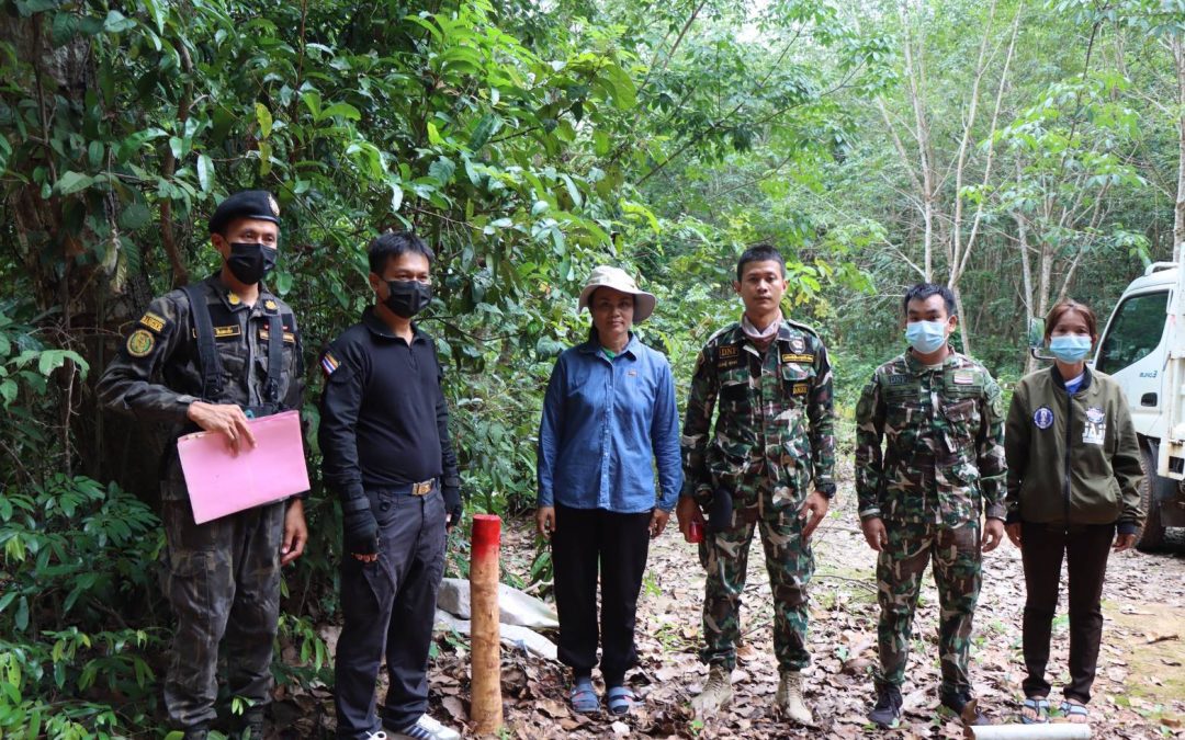 วันที่ 8 กรกฎาคม 2565 เขตรักษาพันธุ์สัตว์ป่าบุณฑริก-ยอดมน สำรวจและจัดทำเครื่องหมายแนวเขตบริหารเพื่อการอนุรักษ์