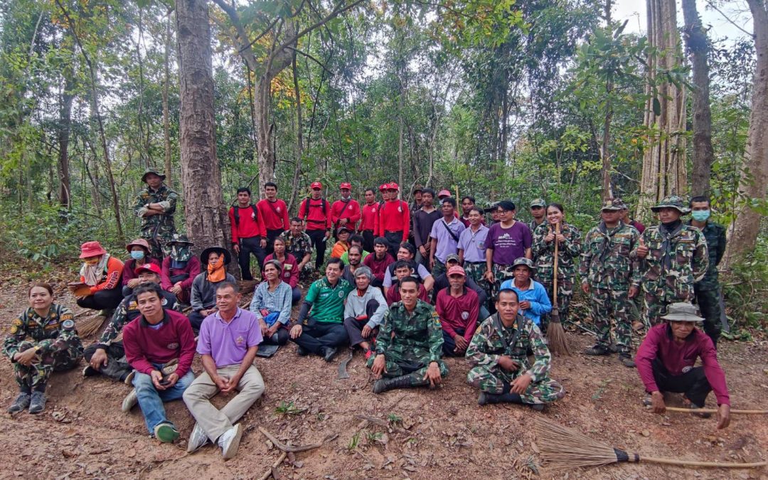 11 กุมภาพันธ์ 2566 กิจกรรมการจัดทำแนวกันไฟ ของเครือข่ายอาสาสมัครพิทักษ์อุทยานแห่งชาติ สัตว์ป่า และพันธุ์พืช บ้านนาจะเรีย