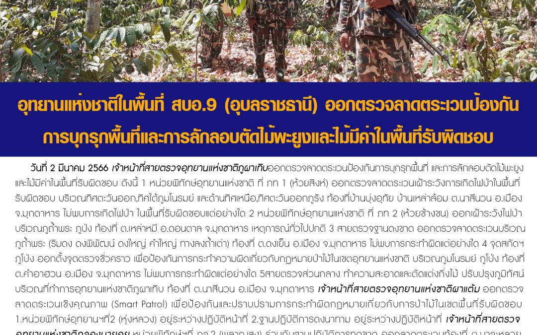 รายงานสถานการณ์ข่าวเด่นประจำวันที่ 2 มีนาคม 2566