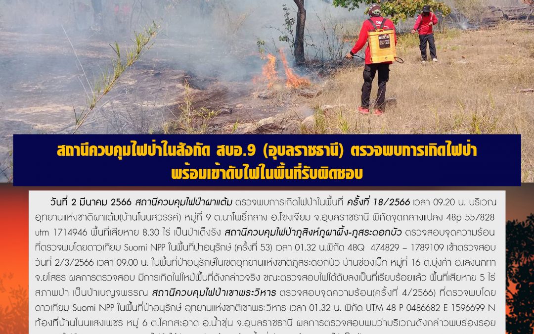 รายงานสถานการณ์ข่าวเด่นประจำวันที่ 2 มีนาคม 2566