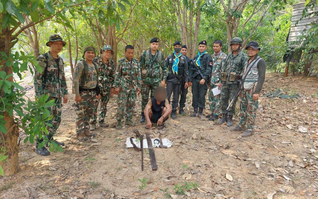 วันที่ 12 มีนาคม 2566 ขสป.ห้วยทับทัน-ห้วยสำราญ รายงานการตรวจยึด-จับกุม