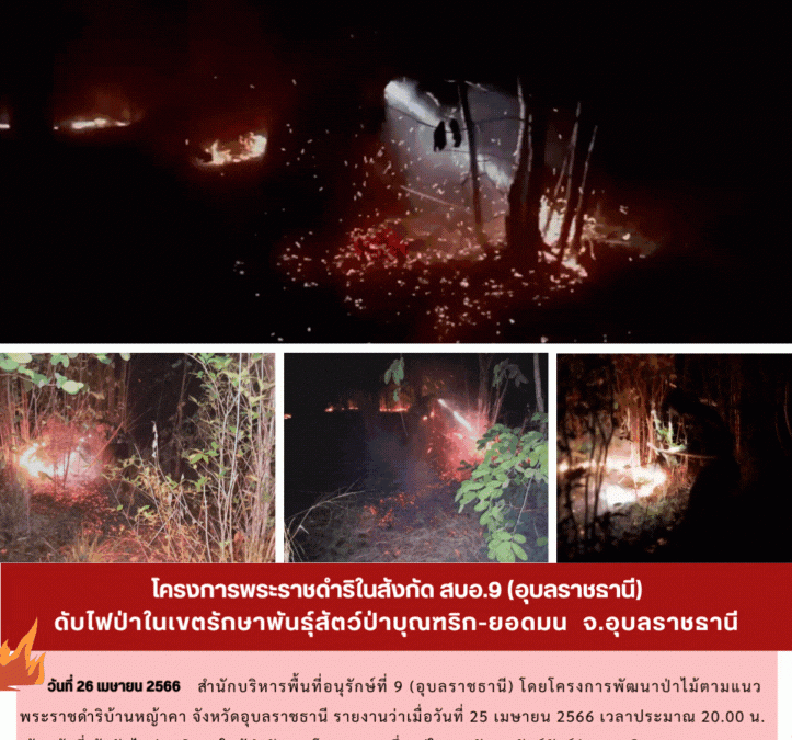 รายงานสถานการณ์ข่าวเด่นประจำวันที่ 26 เมษายน 2566