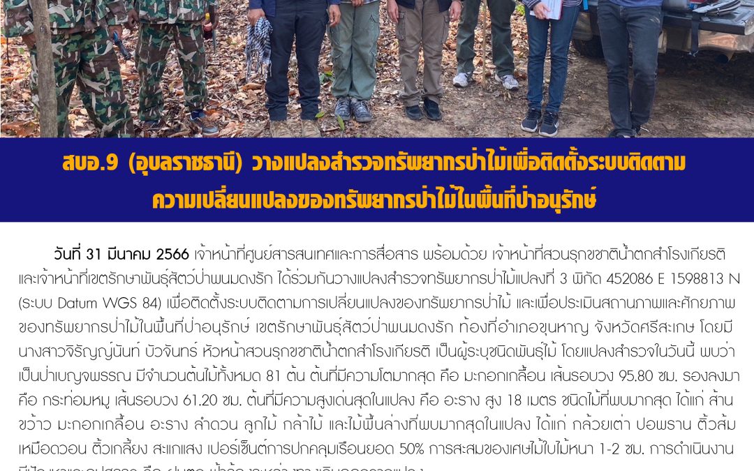 รายงานสถานการณ์ข่าวเด่นประจำวันที่ 31 มีนาคม 2566