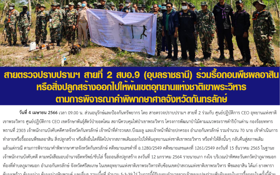 รายงานสถานการณ์ข่าวเด่นประจำวันที่ 4 เมษายน 2566