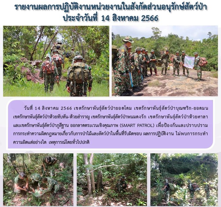 รายงานสถานการณ์ข่าวเด่นประจำวันที่ 14 สิงหาคม 2566