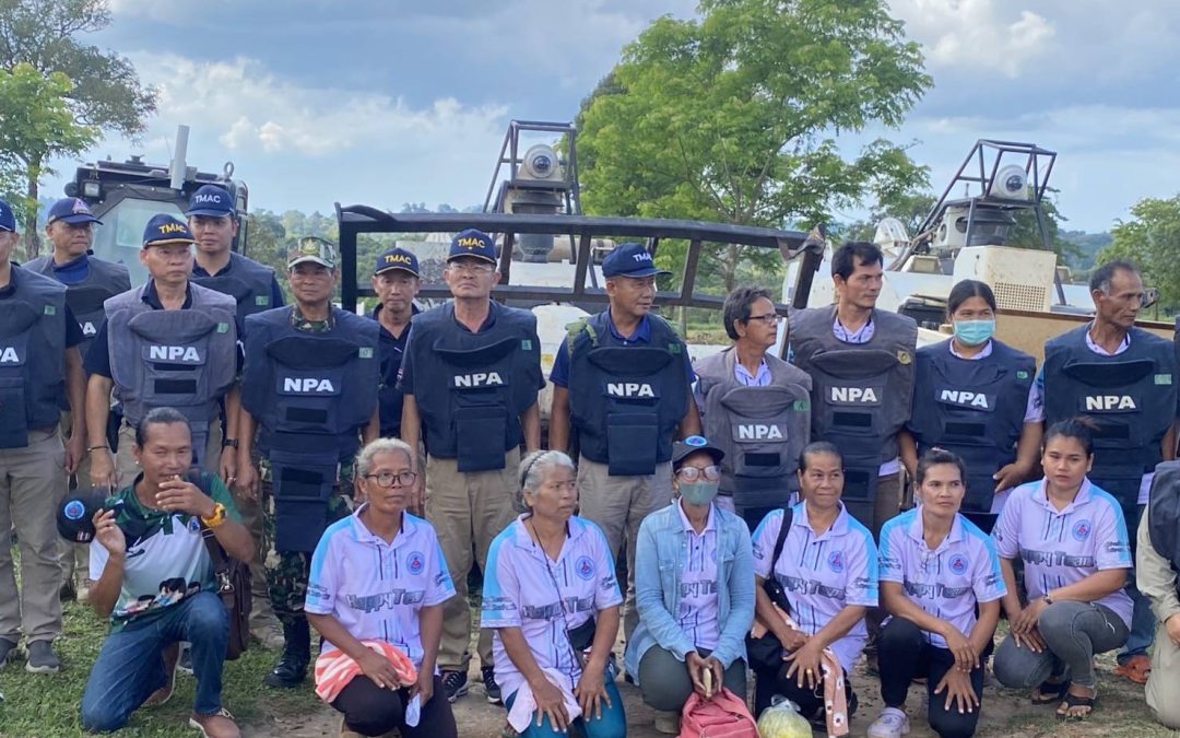 ขสป.พนมดงรัก ตรวจสอบและประเมินผลการควบคุมคุณภาพ (QC) การปฏิบัติการเก็บกู้ทุ่นระเบิดเพื่อมนุษยธรรม