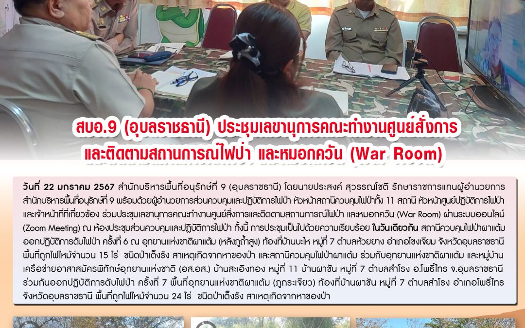 รายงานสถานการณ์ข่าวเด่นประจำวันที่ 22 มกราคม 2567
