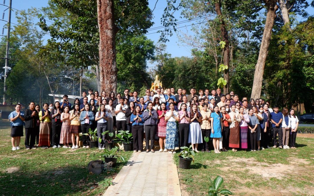 สบอ.9 (อุบลราชธานี) จัดกิจกรรมบวงสรวงศาลพระภูมิประจำสำนักงานสำนักบริหารพื้นที่อนุรักษ์ที่ 9