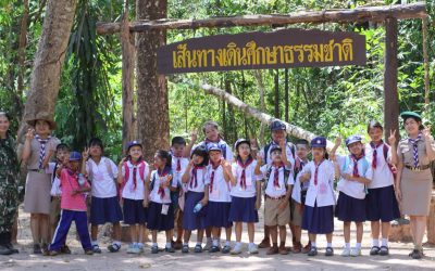 "ศูนย์ศึกษาธรรมชาติและสัตว์ป่าอุบลราชธานี สนับสนุนสถานที่และวิทยากร ในกิจกรรมเดินทางไกลและฐานผจญภัยของกองลูกเสือสำรองและลูกเสือสามัญ"